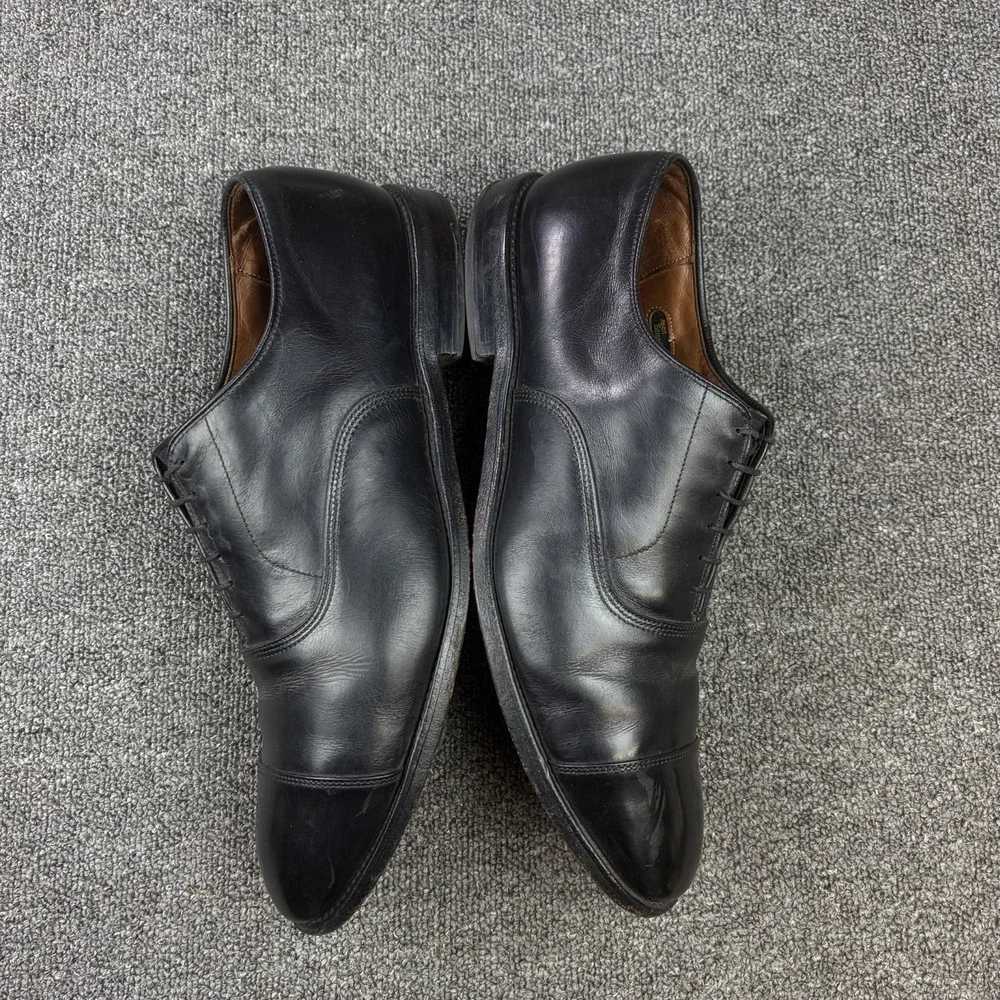 Allen Edmonds Park Avenue Oxford Dress Shoes Mens 14 D Black Leather Cap Toe USA